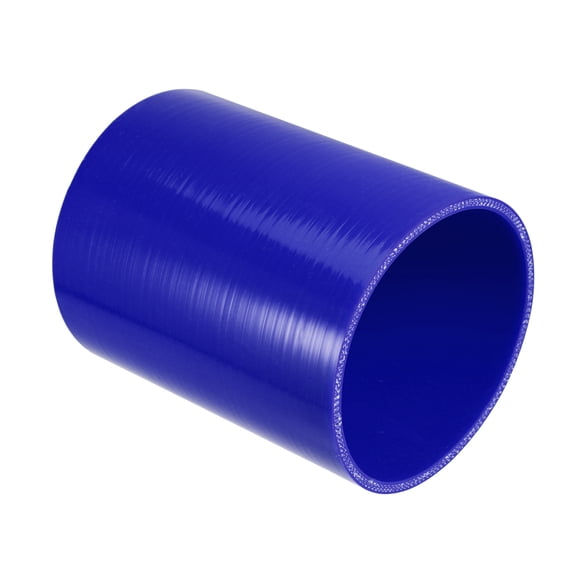 Unique Bargains 4.5" ID 6" Length 4-Ply Reinforced High Temp Straight Coupler Silicone Reducer Hose Blue for Car