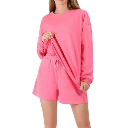 Women Fleece Pajamas Set Winter Sleepwear Solid Velvet 2 Piece Pant Home  Suit Fluffy Casual Pajamas Warm O-neck Night Wear 2023 