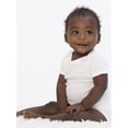 thumbnail image 3 of Little Star 100% Organic Cotton 5 Pack White Bodysuit Short Sleeve, 3 of 7