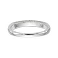 thumbnail image 5 of 14K White Gold Ring Band Wedding Diamond Round , Size 7, 5 of 7