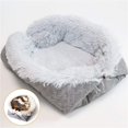 thumbnail image 3 of Lit pour Chien Mode Chenil Petit Chat Animal Chiot Lit Rond Maison Coussin Doux et Chaud, 3 of 8