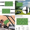 thumbnail image 6 of XYZCANDO Green Hat Golf Cart Seat Covers Dog Paw Golf Cart Steering Wheel Covers Golf Cart Flags 4 Set St. Patrick's Day Golf Cart Seat Towel Easy to Install Golf Cart Wheel Cover Green, 6 of 7