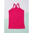 thumbnail image 4 of TSSOE Cropped Tank Tops for Girls Y-Back Spaghetti Strap Sleeveless Tops Casual Sports Vest Camisoles Hot Pink 140, 4 of 6