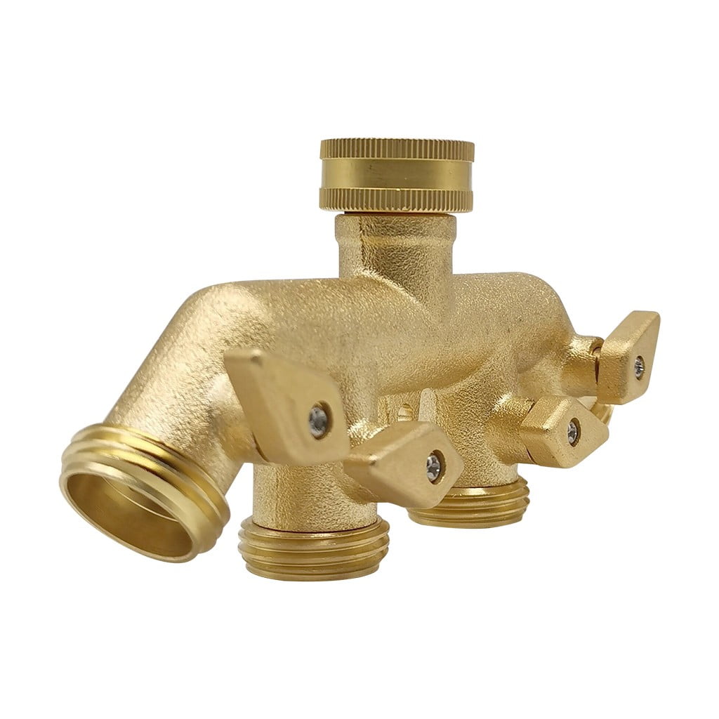 Garden Hose Splitter 4 Way Tap Hose Connectors Water Distributor Switch