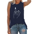 thumbnail image 1 of T-Shirt Décontracté Sans Manches pour Femmes, Col Rond, avec Imprimé Floral - pour Usage Quotidien, 1 of 4