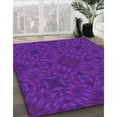 thumbnail image 3 of Ahgly Company Machine Washable Indoor Rectangle Transitional Bright Purple Area Rugs, 2' x 4', 3 of 7