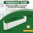 thumbnail image 4 of Kojem 240338101 Refrigerator Door Bin Shelf Compatible with Frigidaire or Kenmore Refrigerator White ABS Plastic, 4 of 14