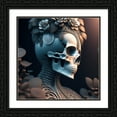 thumbnail image 2 of Stephen Chambers 12x12 Black Ornate Wood Framed With Double Matting Wall Art Titled - Skull 33, 2 of 6