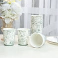 thumbnail image 3 of BalsaCircle 24 White Sage Green 9 oz French Toile Paper Cups Party Events Decorations, 3 of 8