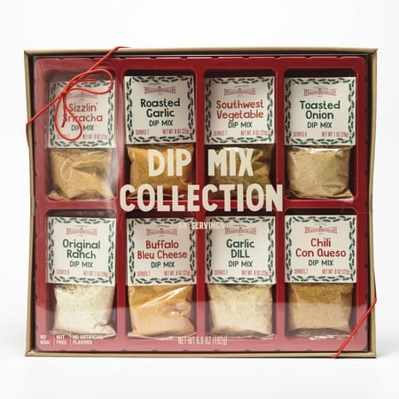 Maud Borup 8 Pack Dip Mix Sampler 6.8 oz, Gift Set