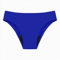 thumbnail image 4 of HCNTES High Waisted Bikini Bottoms Women's Tummy Control Side Ties Full Coverage Swimwear Bottom (Blue,M), 4 of 4
