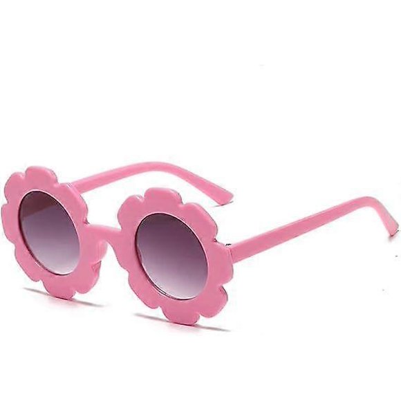 kids sunglasses, cute round flower baby sunglasses, UV 400 protection flexible frame for toddler girls boys, age 0-8