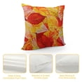thumbnail image 4 of YINGXI  Gold Aesthetic Leaf Throw Pillow Covers Home Decor Accent Square Pillow Covers for Couch/Bed/Car 18x18in, 4 of 5