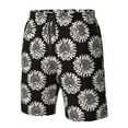 thumbnail image 5 of Naloa White Sunflowers Men's Beach Shorts, Surfing shorts, Swim trunks, Quick Dry Swim Trunks for Surfing Beach Fun - X-Large, 5 of 9