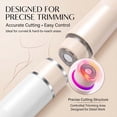 thumbnail image 5 of Electric Intimate Hair Trimmer, Rechargeable Cordless Female Electric Razor, Body Hair Trimmer for Legs, Underarms & Face (Pink), 5 of 8
