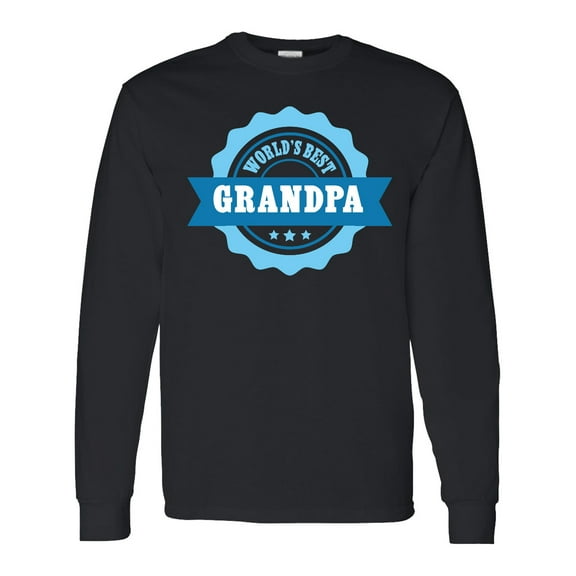 Inktastic Grandparents Day Worlds Best Grandpa Long Sleeve T-Shirt