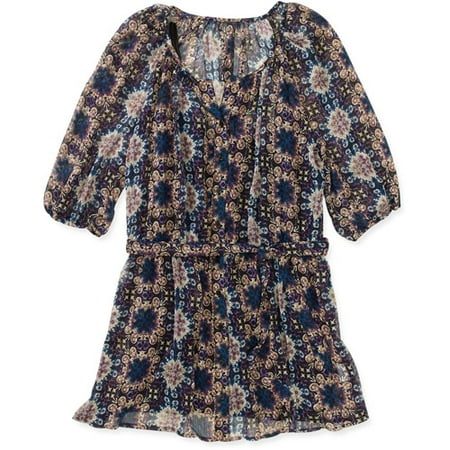 Faded Glory Women's Plus-Size Floaty Belted Tunic Top