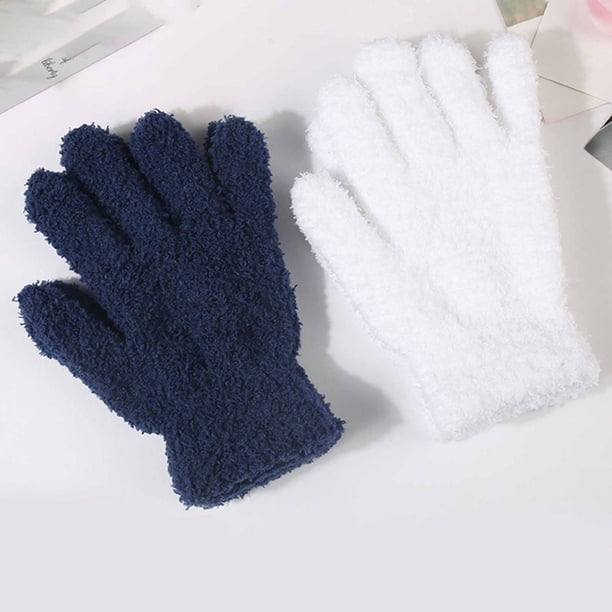 2 Paires Gants de Poignet sans Doigts Demi-Doigts Gants Mitaines sans