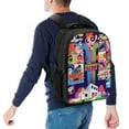 thumbnail image 5 of The Powerpuff Gi-rls 16 Inch Backpack with 2 Compartment, Large Capacity Bookbags Casual Travel Daypack, 5 of 6