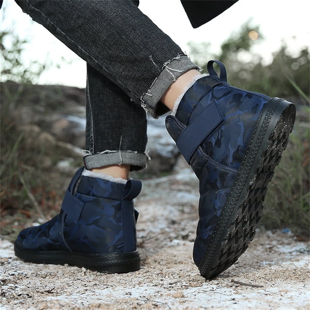 Botas de nieve más terciopelo para mantener el calor Zapatos de algodón para exteriores Zapatos de patinaje Engrosamiento superior para mantener el calor Wmkox8yii ghj1948