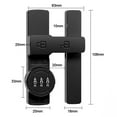 thumbnail image 4 of Bgsha Luminous Door Latch 180 Degrees Sliding Door Lock Free-punch Interior Door Bolt, 4 of 7