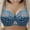 Blue, variant on Babysbule Bras for Women Clearance Woman's Fashion Plue Size Underwire Lace Embroidery Comfortable Push Up Hollow Out Bra Underwear
