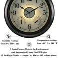 thumbnail image 3 of Reloj exterior CLXEAST iluminado de 45 cm con termómetro e higrómetro, 3 of 9