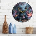 thumbnail image 2 of WOBOGO Super Cute Dragon Acrylic Wall Clock Battery Operated 9.5in Silent No Tick Bedroom Living Room Office Classroom Decoration, 2 of 10