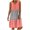 Orange, variant on Sakmal Summer Dresses for Women Under $10 Graphic Patchwork Comfy Loose Fit Sleeveless Lightweight Orange Mid-Length Slip Dress