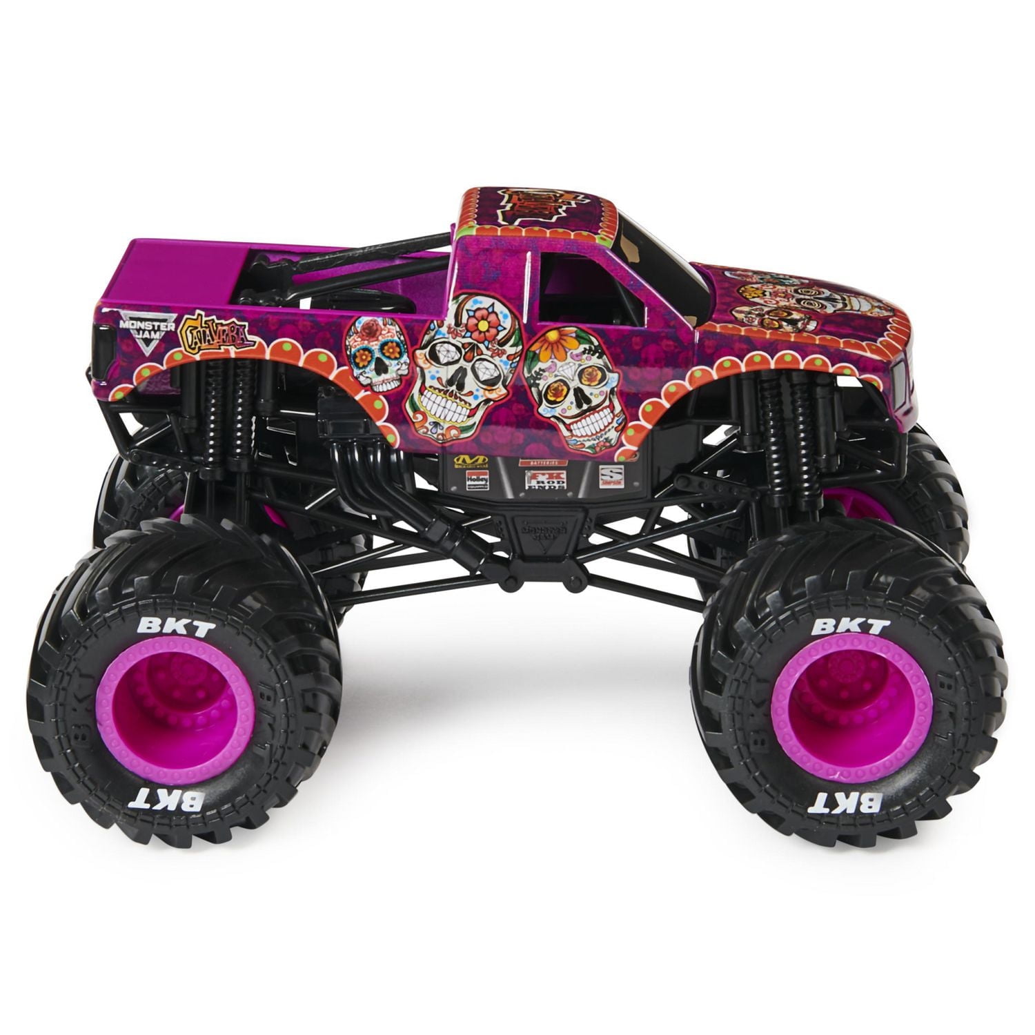 Monster Jam, Official Calavera Monster Truck, Collector Die-Cast Vehicle, 1:24 Scale, Kids Toys for Boys Ages 3 and up