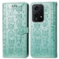 thumbnail image 1 of Funda Cartera FOXDOCK para Honor 200 Lite , Flip PU con Relieve de Gatos y Perros, Tarjetero y Soporte, 1 of 6