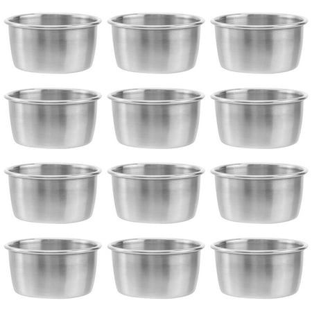 

Sauce Cups Dipping Bowls Stainless Condiment Steel Dish Container Cup Dishes Mini Bowl Smallramekins Soy Metal Appetizer