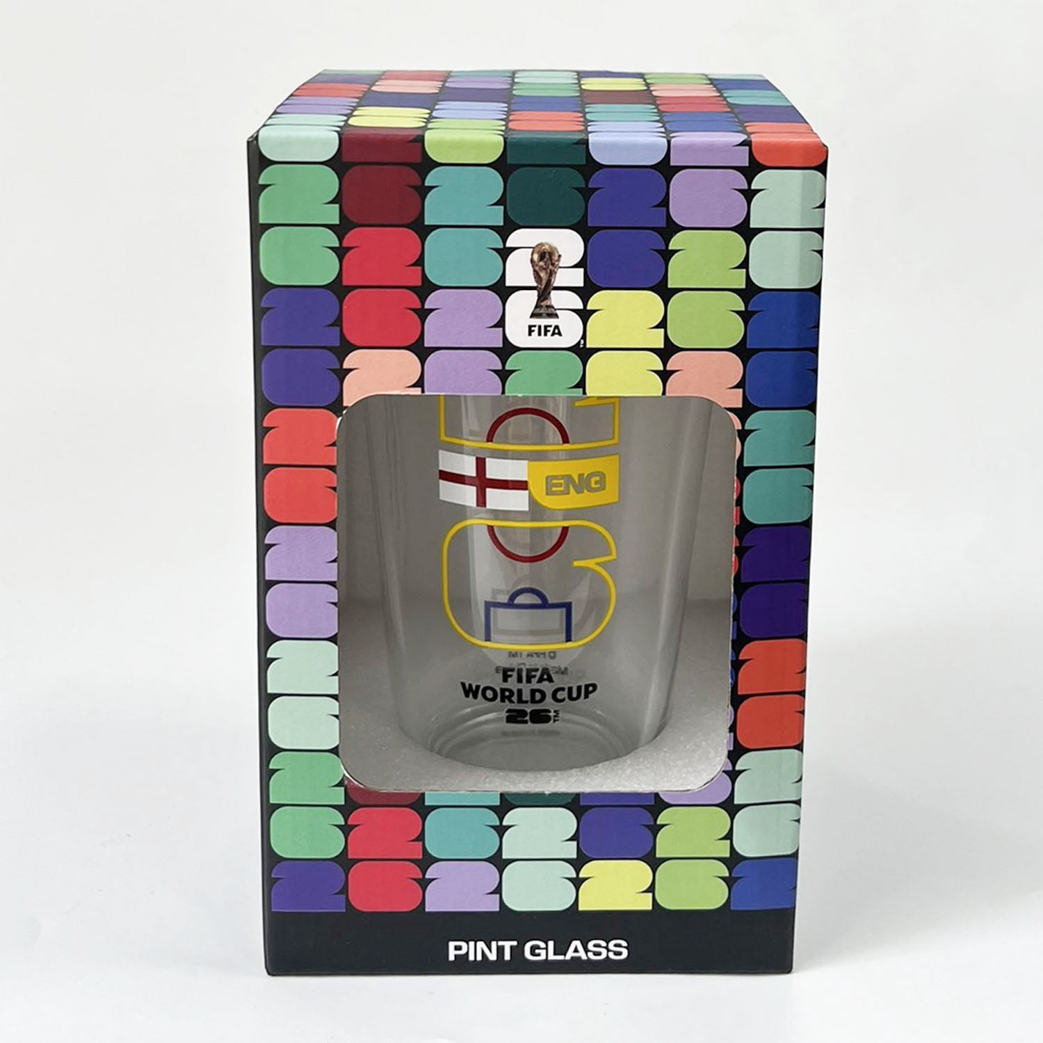 FIFA World Cup 2026 Soccer 16oz Country Mixing Glass - England