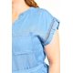 thumbnail image 4 of Vestido denim Roman Fashion Tallas Extras 13110 Mezclilla tono medio azul 40, 4 of 7