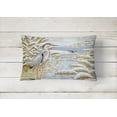 thumbnail image 2 of Blue Heron by the Water Fabric Decorative Pillow, 2 of 3