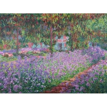 The Artists Garden At Giverny Canvas Art Claude Monet 22 X 28