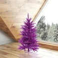 thumbnail image 2 of Vickerman 3' Purple Artificial Christmas Tree with 70 Purple LED Lights, 2 of 3