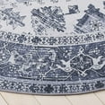 thumbnail image 4 of SAFAVIEH Tucson Jayla Oriental Machine Washable Area Rug, Gray, 6' x 6' Round, 4 of 11