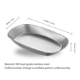 thumbnail image 1 of Stainless Steel Plates, Camping Plate, Lightweight Portable Stainless Steel Dishes, Bread Dessert Tableware For Kitchen, Restaurant, Dishwasher Safe, 1 of 9