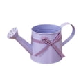 thumbnail image 6 of Junepar 0.26 Gallon Metal Watering Can for Outdoor Indoor Decorative Countryside Style Small Water Can with Bow for Home & Garden Decor 1L Purple, 6 of 6