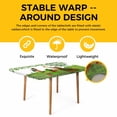 thumbnail image 4 of St. Patrick's Day Table Cloths for 3 Foot Rectangle Tables, Green Lucky Clovers Dog Patio Waterproof Elastic Fitted Tablecloths, Washable Rectangular Table Cover for Camping, 4 of 8