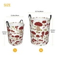 thumbnail image 5 of Bingfone Mushroom Waterproof Foldable Laundry Hamper Bucket With Handles For Storage Bin,Clothes Hamper (Medium), 5 of 8