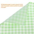thumbnail image 4 of Uxcell 100pcs Square Checkered Wax Paper Sheets 7.09" x 7.09" for Sandwich Baking Paper, Green, 4 of 7