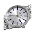 thumbnail image 2 of Men's Quartz Date Silver-Tone Stainless Steel Bracelet Watch, 2 of 4
