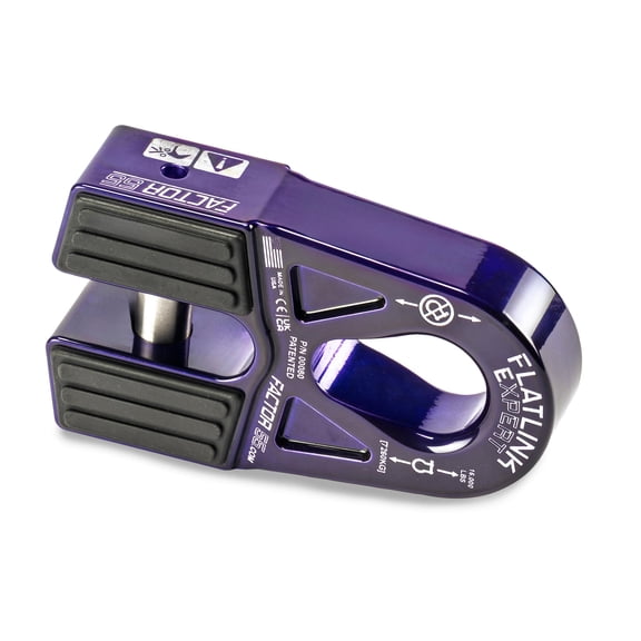 Flatlink E para cabrestante Factor 55, capacidad de carga de 16,000 lb, morado