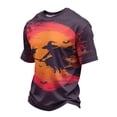 thumbnail image 3 of BRANROY Mens Graphic T-Shirts Halloween Crewneck - Short Sleeve Breathable Lightweight Tee, Mens Summer Shirts for Casual Wear, Shirts for Men with Scary Print,Gray,L, 3 of 7