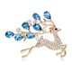 thumbnail image 1 of 1 Uds. Broche de ciervo, broche de ciervo con diamantes de agua, broche de animal moderno y atmosférico, suéter para traje, broche fijo, 1 of 4