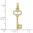 thumbnail image 5 of Solid 10K Yellow Gold Polished 3-D Key Charm - 26mm, 5 of 7