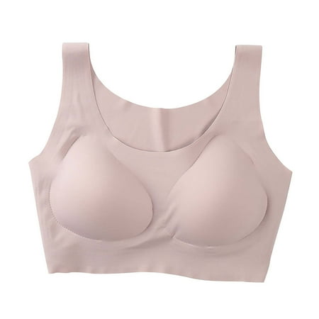 Fesfesfes Bras for Women Wireless Women s Push-up Non-slip Lace Flower Surface Beautiful Back Seamless Push-up One-piece Bra Wirefree Bralette