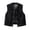 Dark Blue, variant on Vintage Denim Vest for Women, Sleeveless Button-Front Jacket with Pockets
